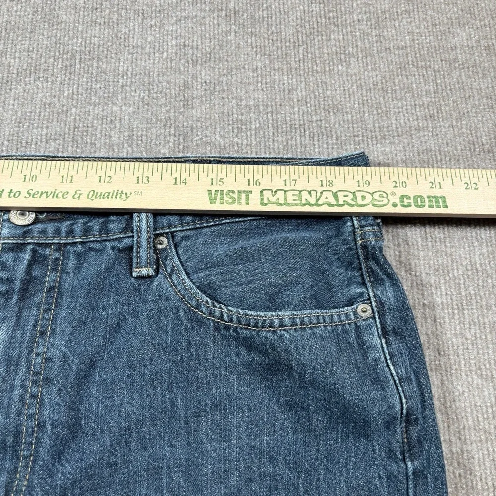 Levis 514 Jeans‎ Mens 38x32 Straight Fit Medium Wash Blue Denim Cotton